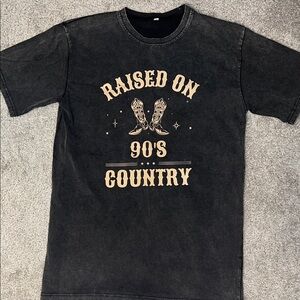 Grey 'Raised on 90's Country' T-Shirt